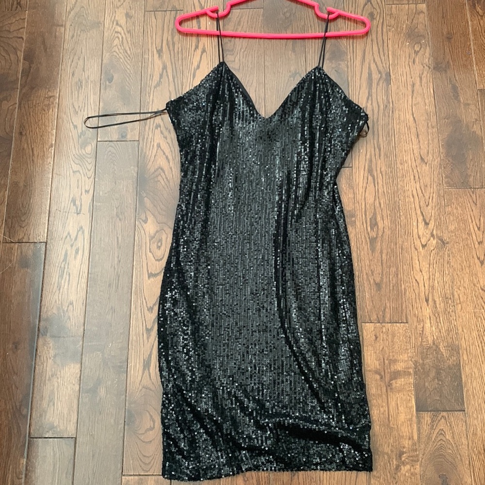 NWT Black sequin dress size medium